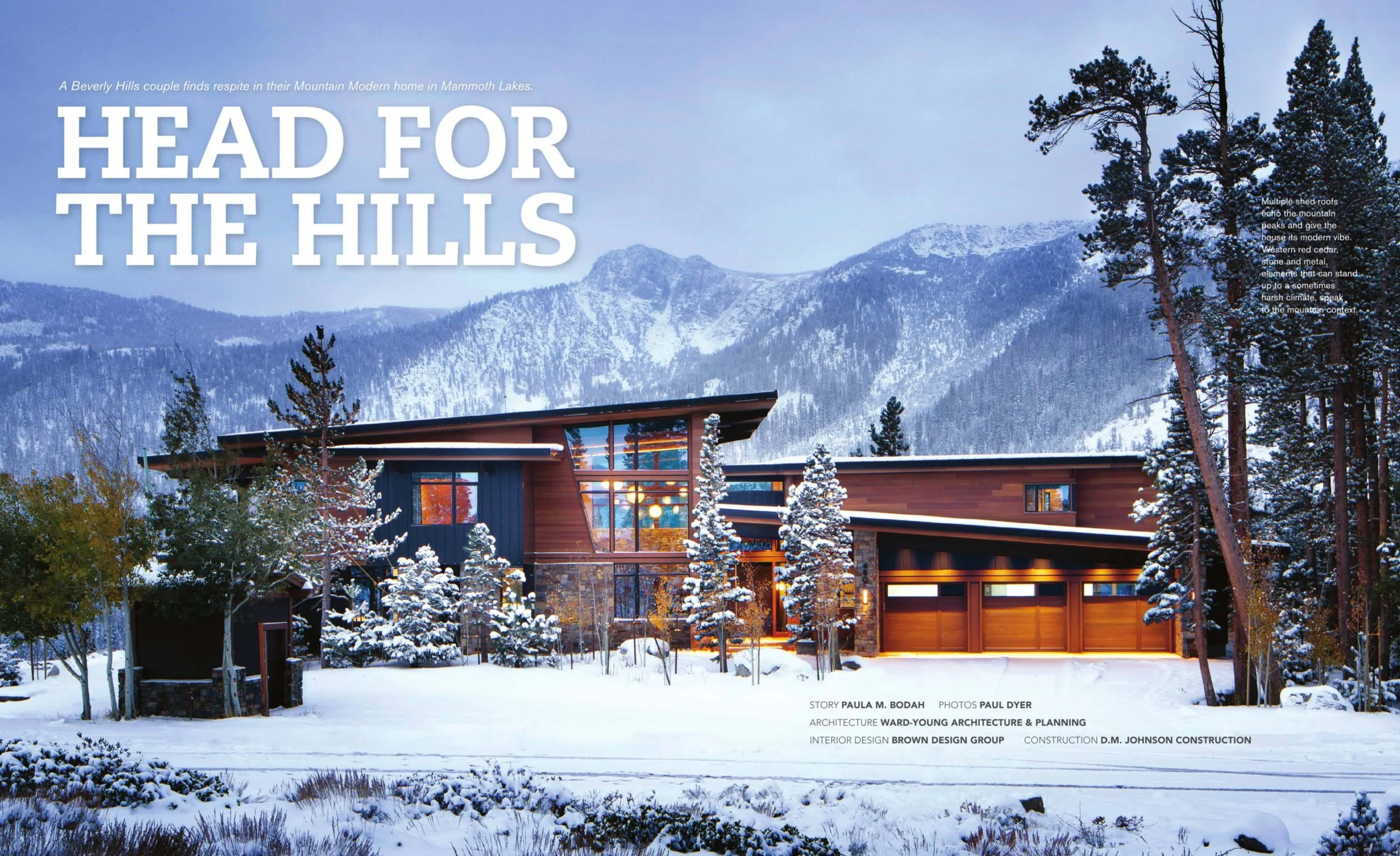Featured in Mountain Living's November/December issue 