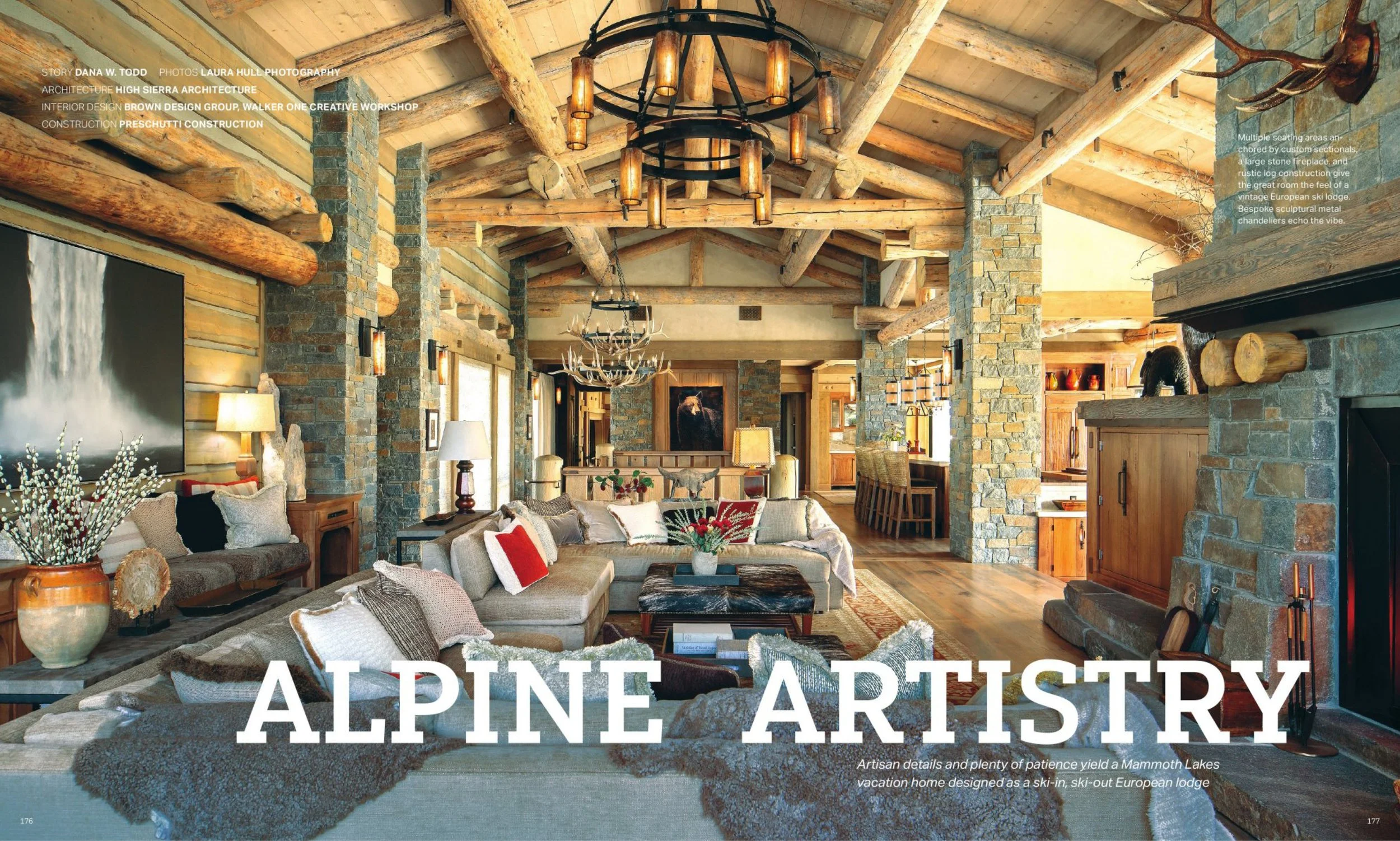 Featured in Mountain Living's August/September  issue 