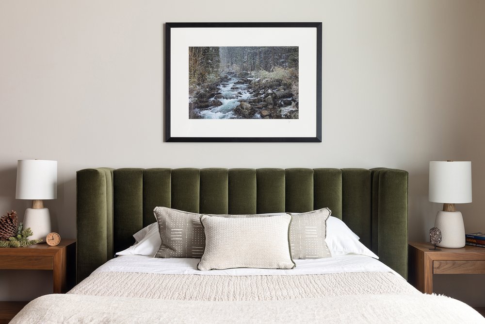 Cozy Mountain Modern Guest Bedroom in Mammoth Lakes, CA
