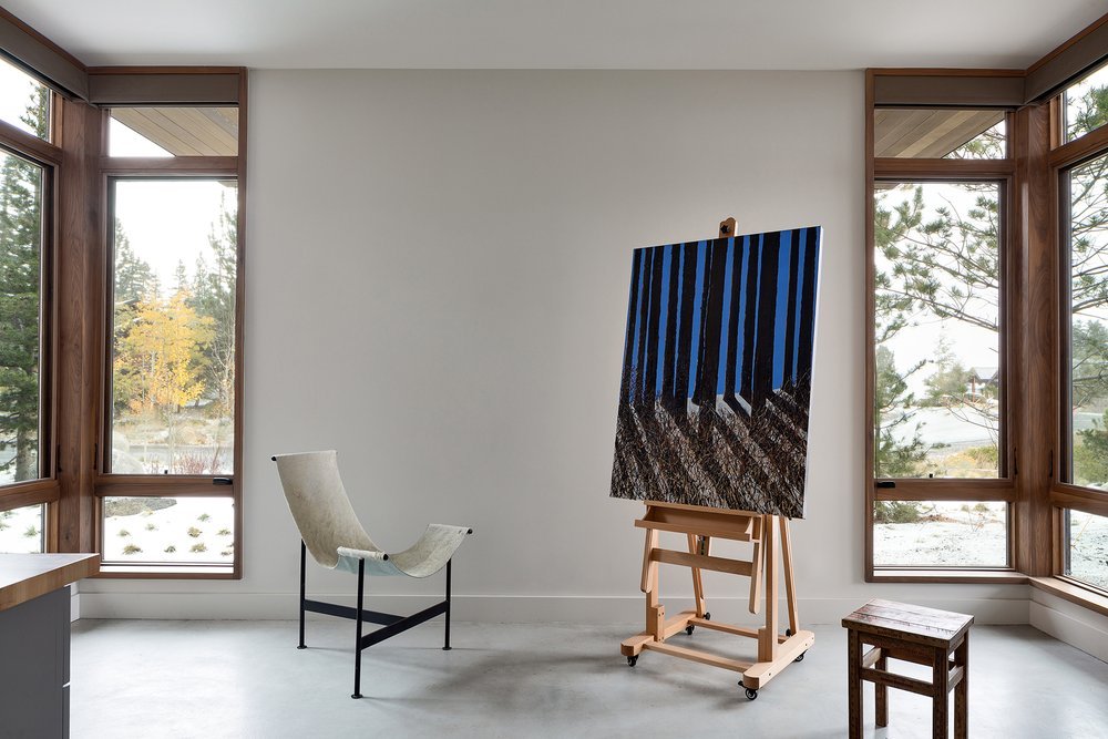Modern Art Room in Mountain Home in Mammoth Lakes, CA