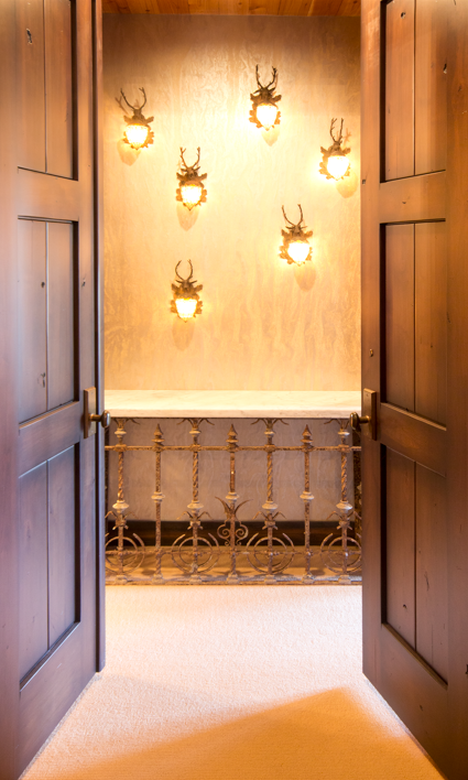 Rustic Entrance to Master Bedroom Ironwork in Mammoth Lakes, CA