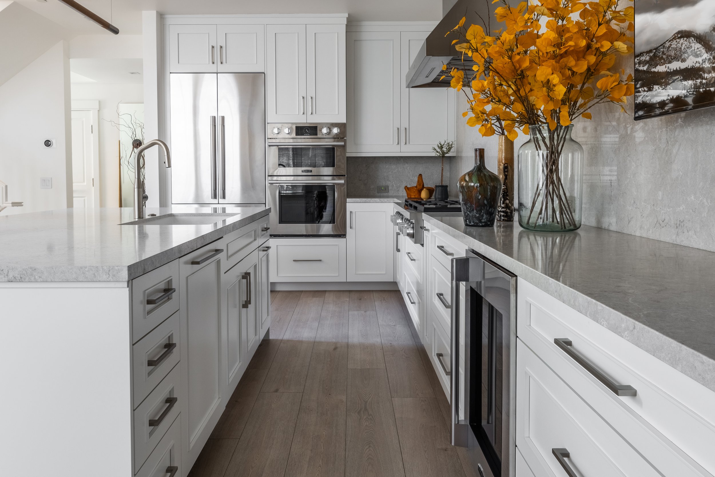 uniper Crest Kitchen Remodel - Sleek Cabinetry and Stainless Steel Appliances