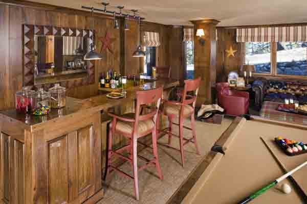 Rustic Mountain Game Room in Mammoth Lakes, CA