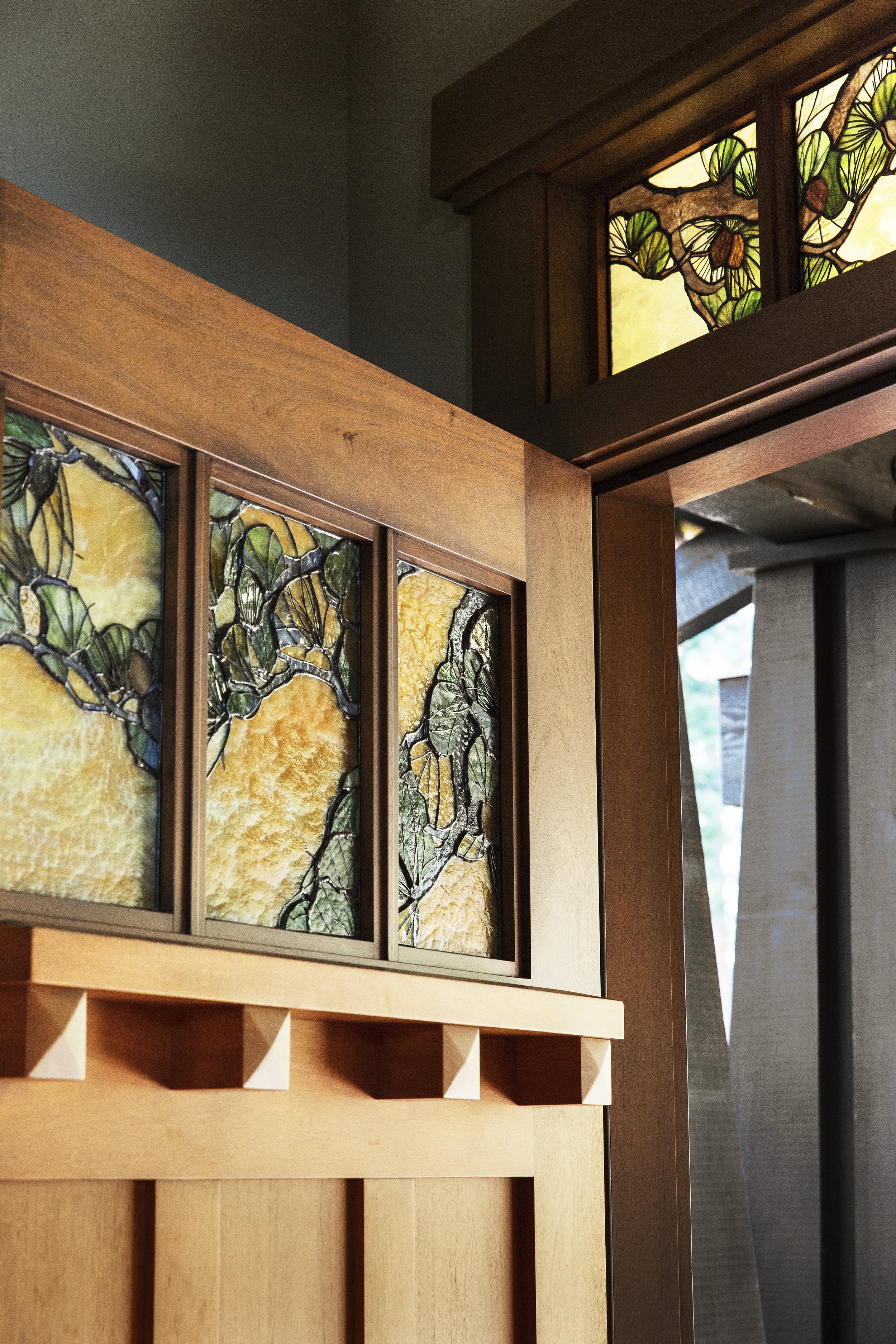 Tahoe Martis Camp, CA Front Door Detail - Craftsman Greene and Greene Style