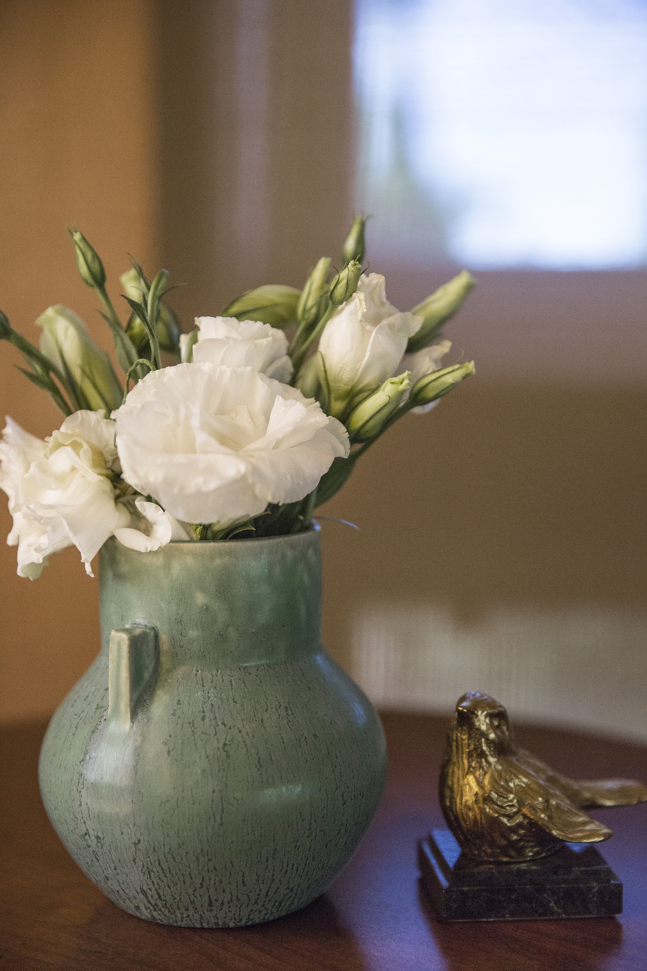 Tahoe Martis Camp, CA Master Bedroom Flower Vase - Craftsman Greene and Greene Style