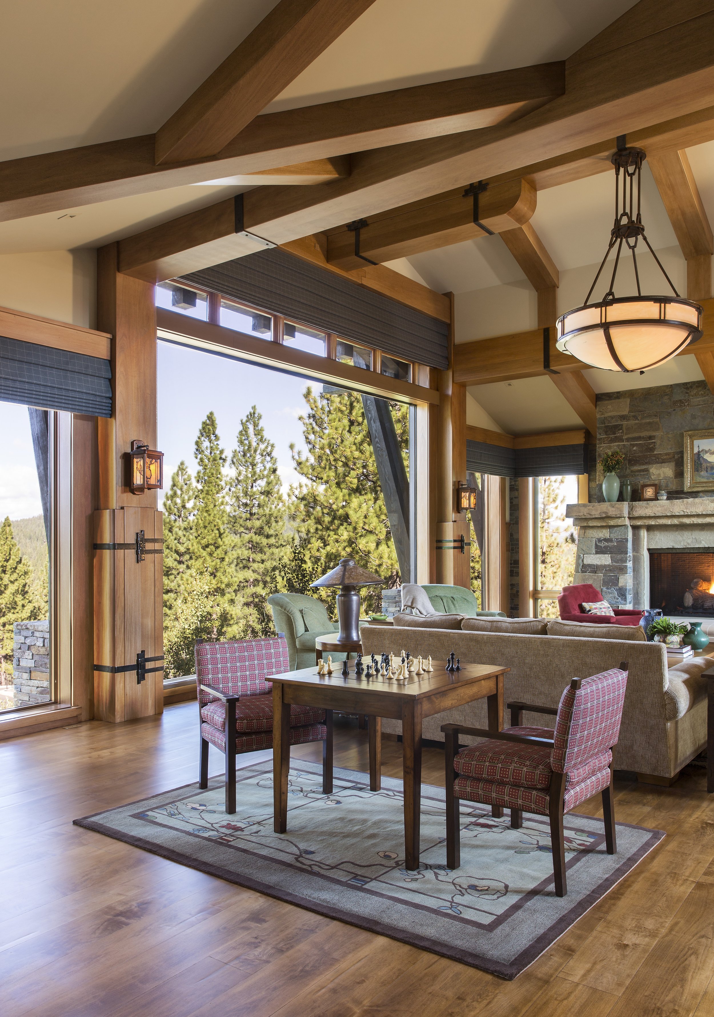Tahoe Martis Camp, CA Living Room with Game Table