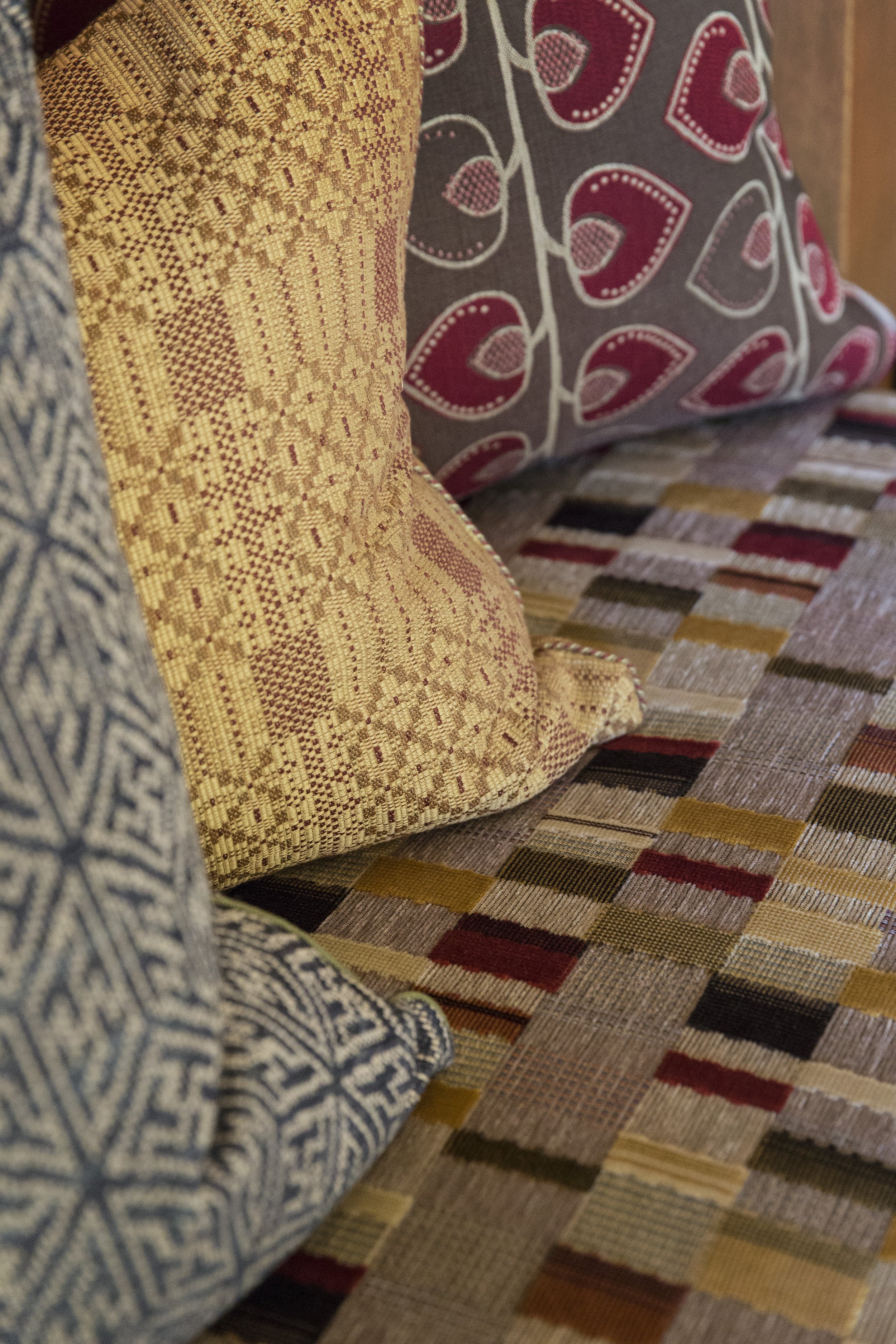 Tahoe Martis Camp, CA Fireplace Seat Detail - Craftsman Greene and Greene Style