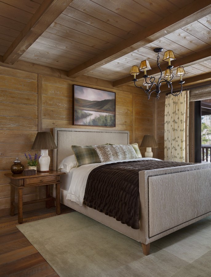 Cozy Bedroom with Rustic Decor in Mammoth Lakes, CA Home
