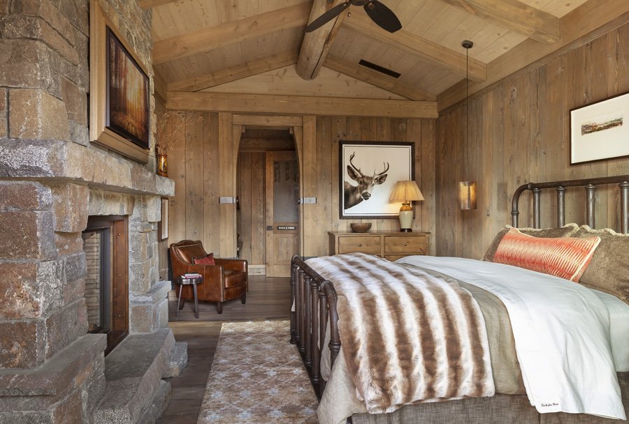 Luxury Master Bedroom in Mammoth Lakes, CA Ski Lodge