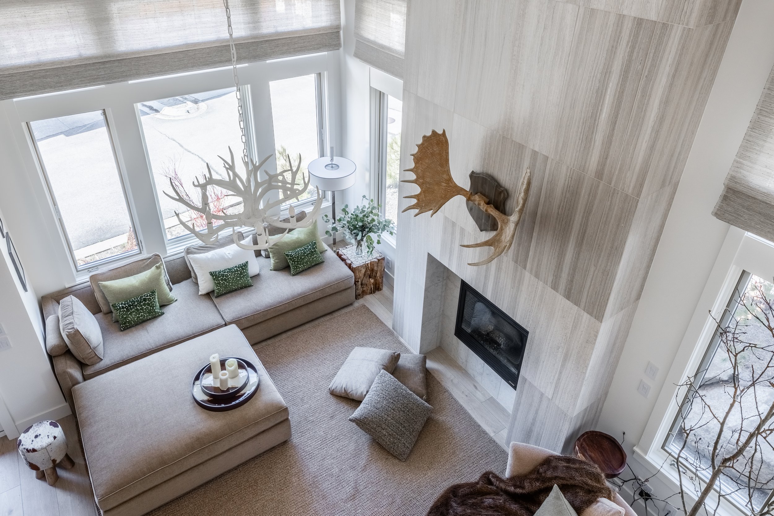 Juniper Crest Mammoth Lakes, CA Living Room Remodel , Open and Bright