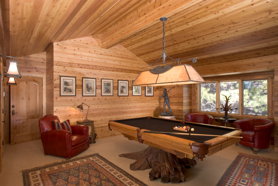Custom Billiards Table and Game Room in Mammoth Lakes, CA