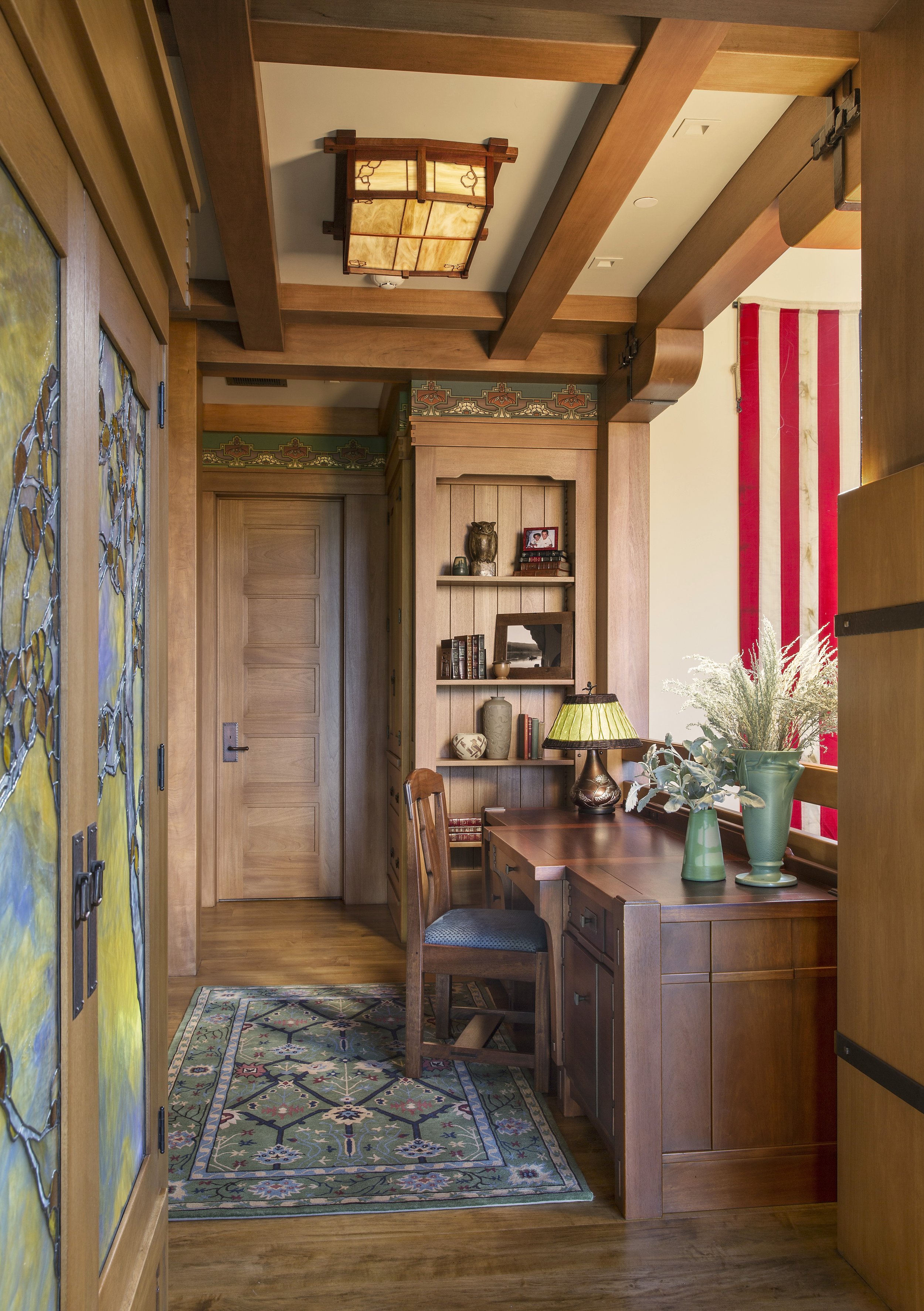 Tahoe Martis Camp Office - Craftsman with American Flag in Martis Camp, Tahoe