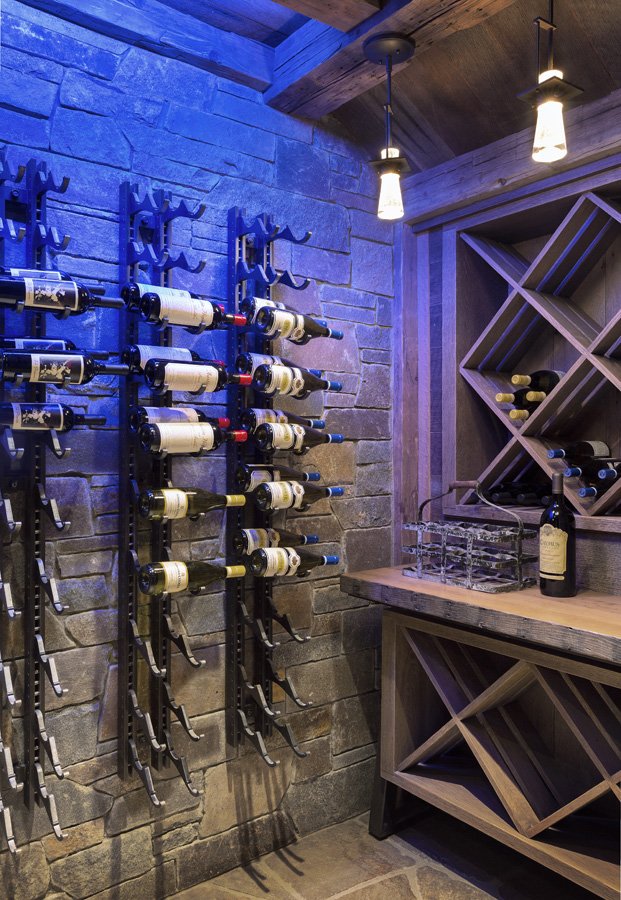 Wine Enthusiast's Retreat and Wine Cellar Custom in Mammoth Lakes, CA