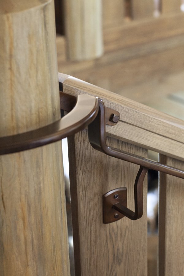 Detailed Metalwork on Staircase Railing in Mammoth Lakes, CA