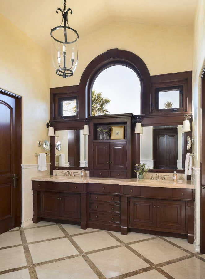 Custom Double Vanity in Palm Desert, CA