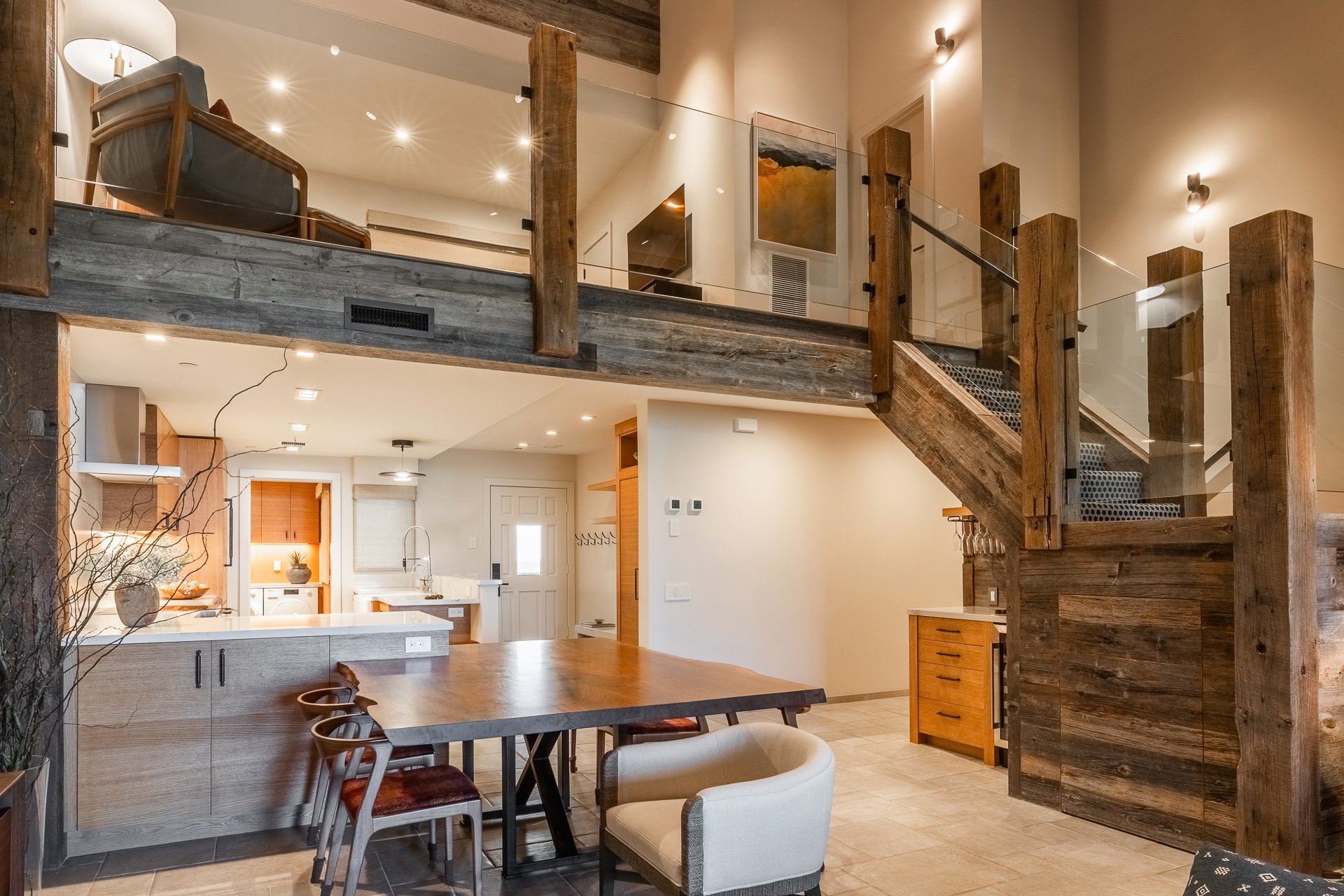mammoth-lakes-modern-rustic-staircase-kitchen-loft-the-bridges.JPG