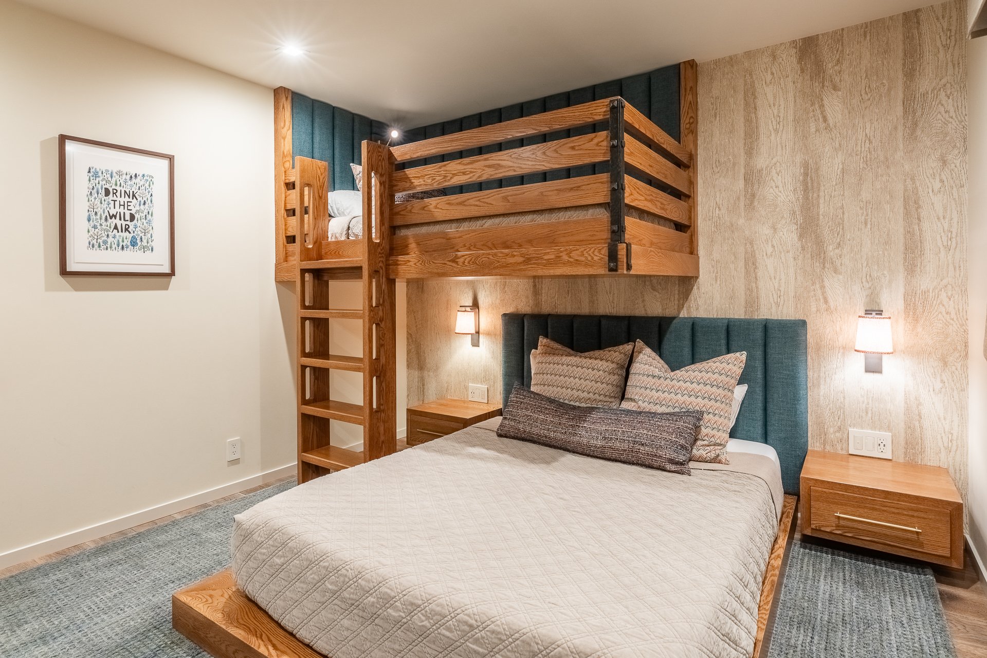 mammoth-lakes-bunk-room-wood-wall-upholstered-headboard.JPG
