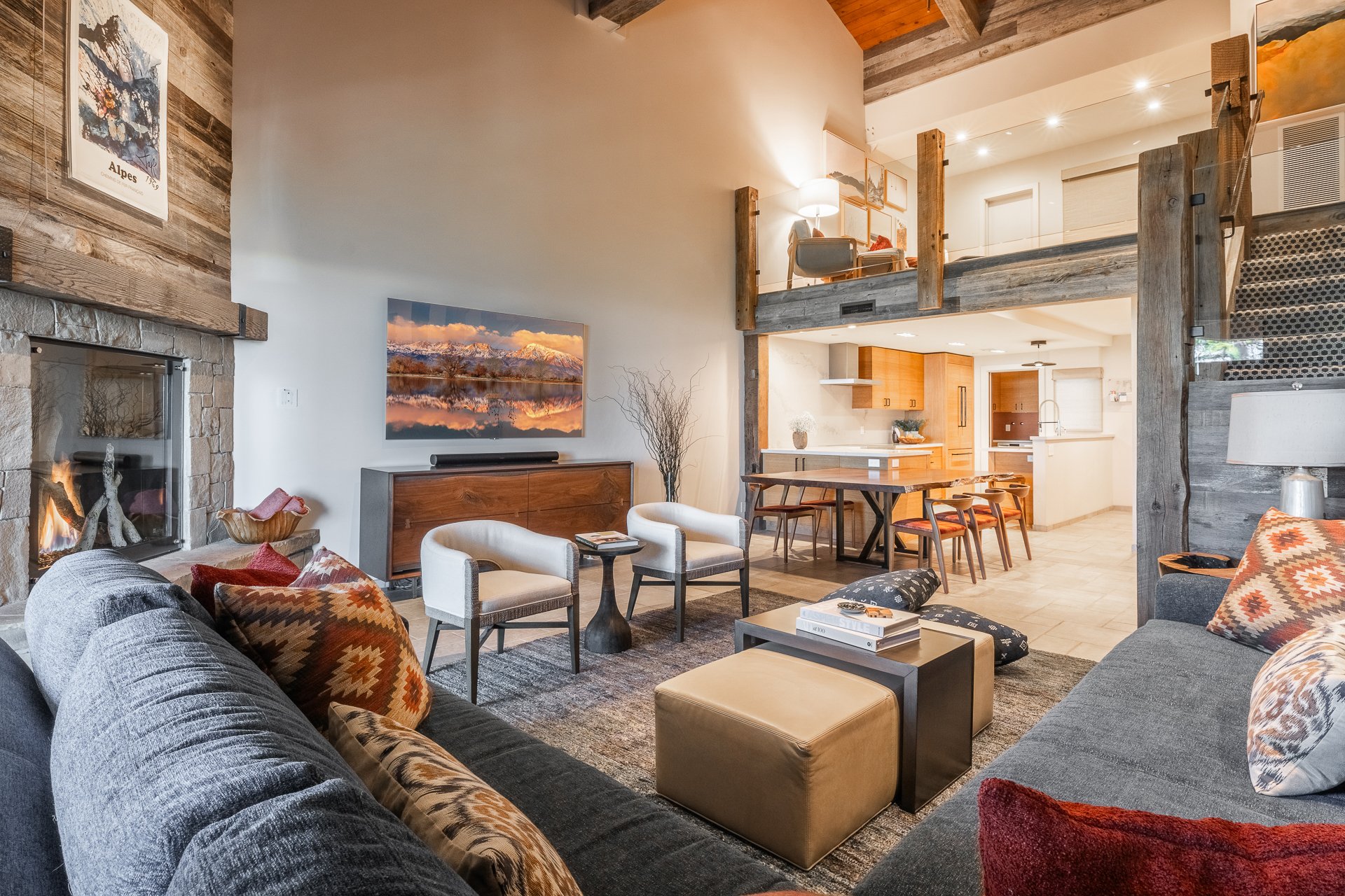 mammoth-lakes-living-kitchen-fireplace-vaulted-ceiling-the-bridges.JPG
