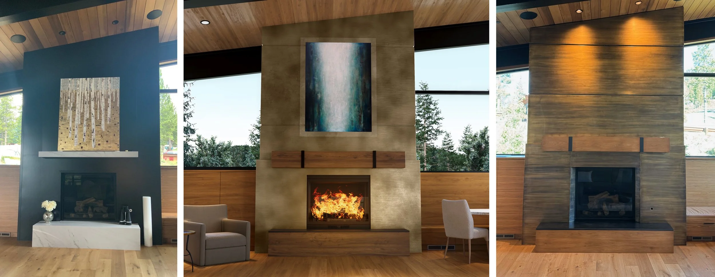 A Fireplace Transformed: Bringing Warmth and Artistry to a Modern Mountain Retreat